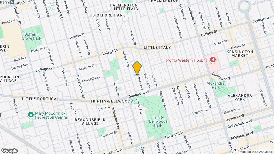 72 Montrose Ave Map and Location Details