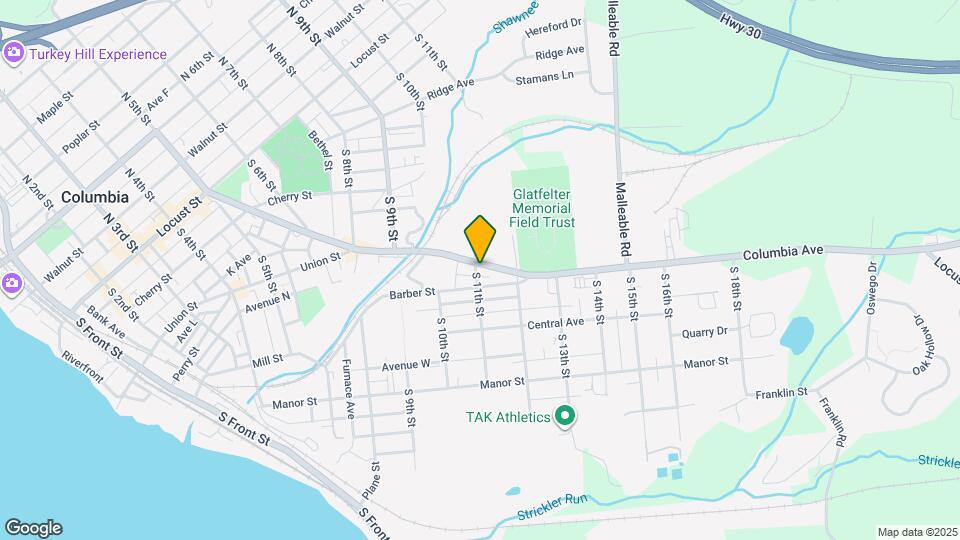 1102 Lancaster Ave, Unit Front Map and Location Details