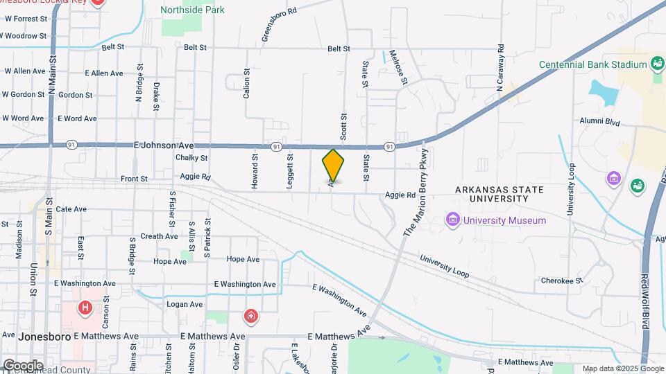 1600 Aggie Rd Map and Location Details