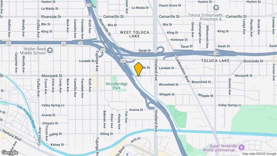 11120 Moorpark St, Unit #3 Map and Location Details