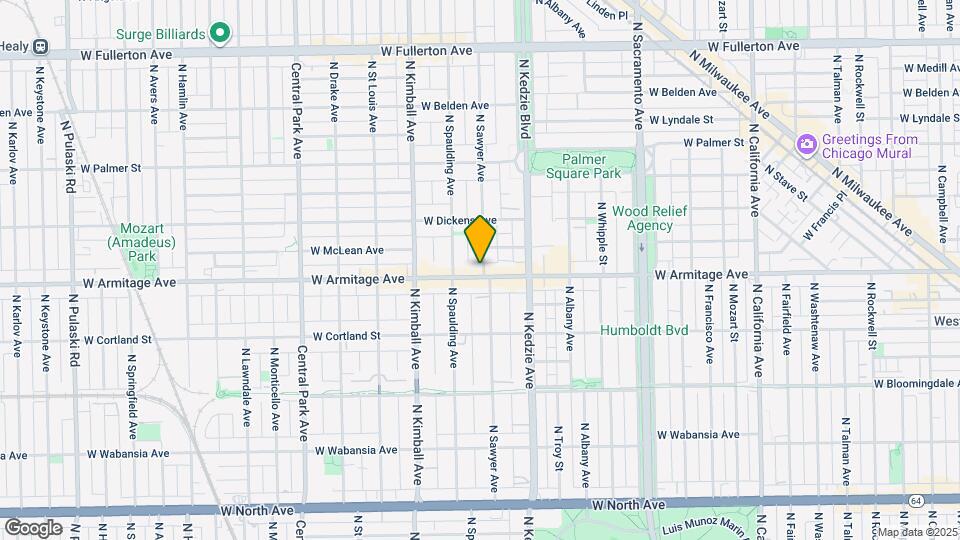 3252 W Armitage Ave, Unit 2R Mapa y Detalles de la Ubicación