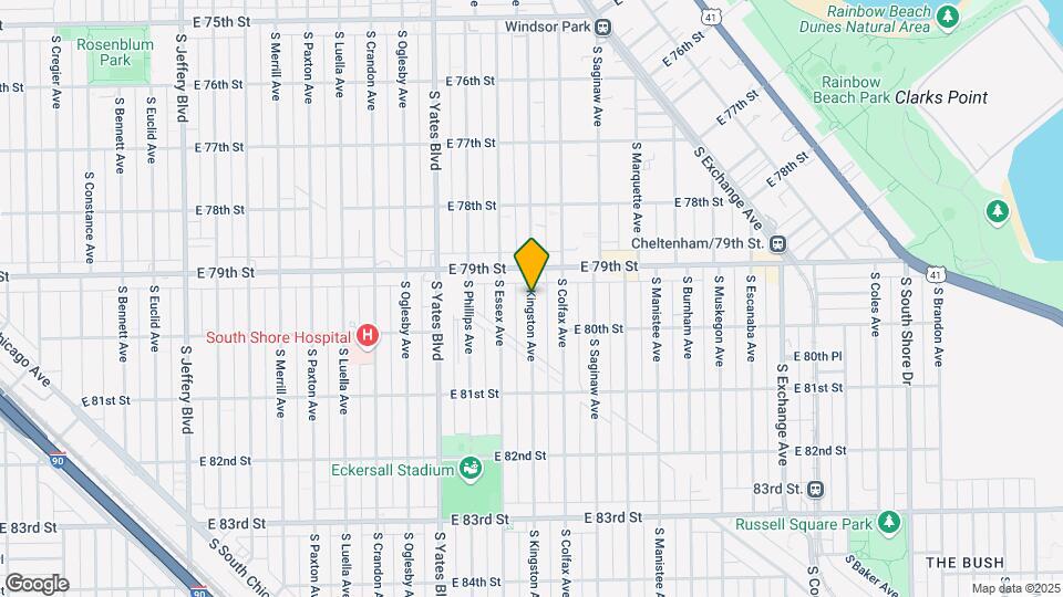 7934 S Kingston Ave Map and Location Details