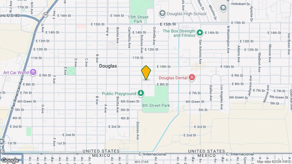 1418 E 8th St Mapa y Detalles de la Ubicación