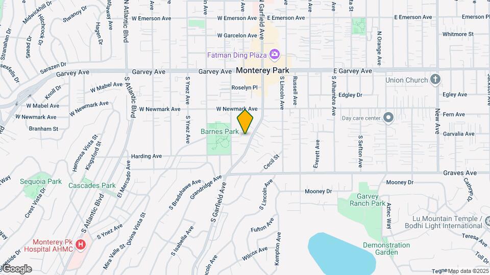 411 S Garfield Ave Map and Location Details