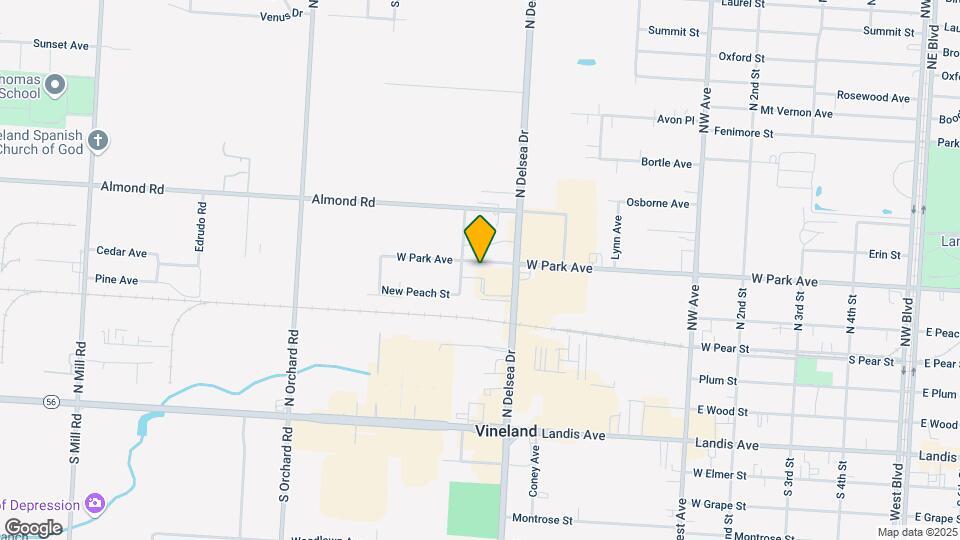 993 W Park Ave Map and Location Details