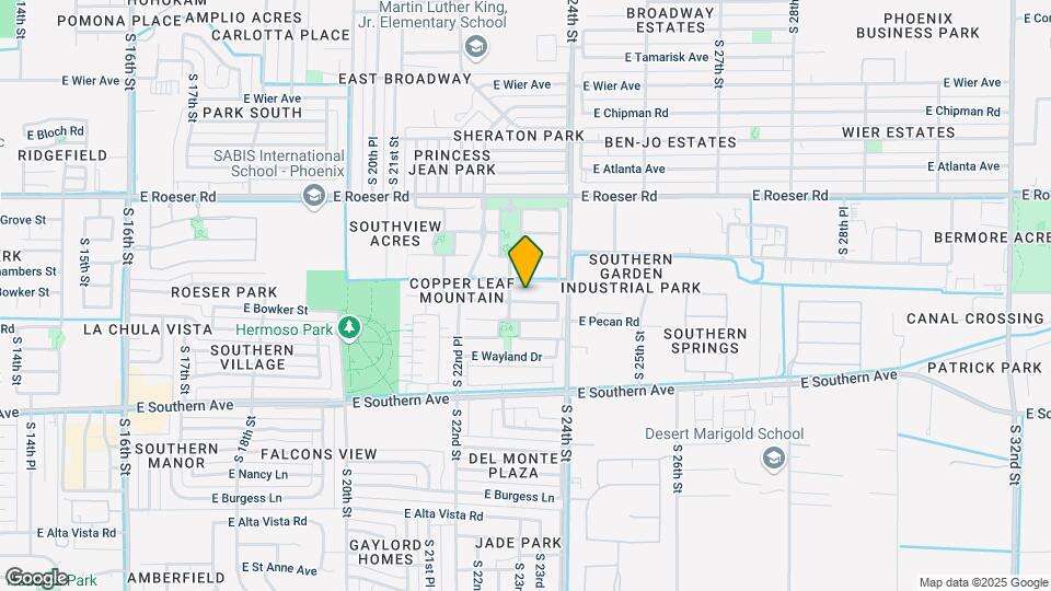 2318 E Sunland Ave Map and Location Details