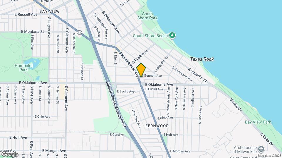 3078 S Kinnickinnic Ave, Unit Upper Mapa y Detalles de la Ubicación