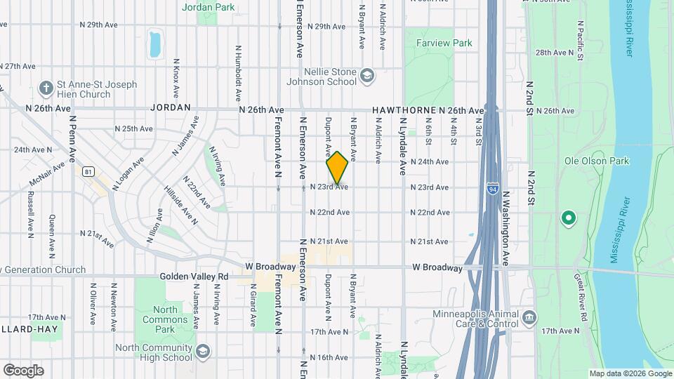 2226 N Dupont Ave N, Unit 2 Mapa y Detalles de la Ubicación