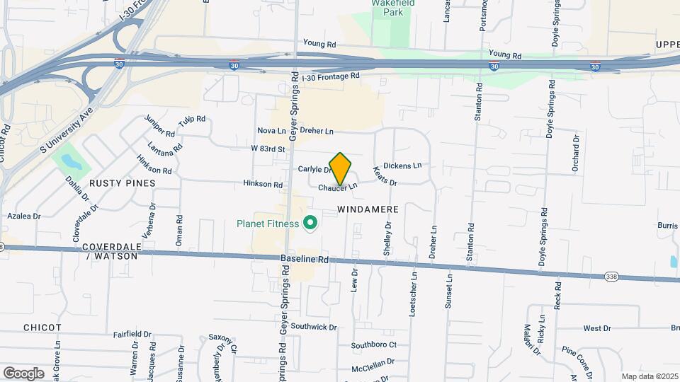 5709 Chaucer Ln Map and Location Details