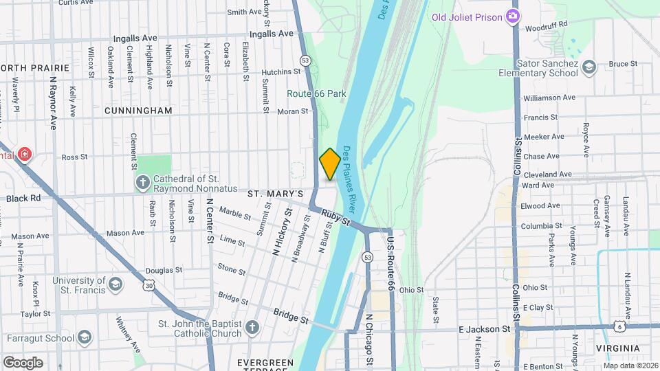 801 N Bluff St, Unit 801 Bluff #2 Map and Location Details