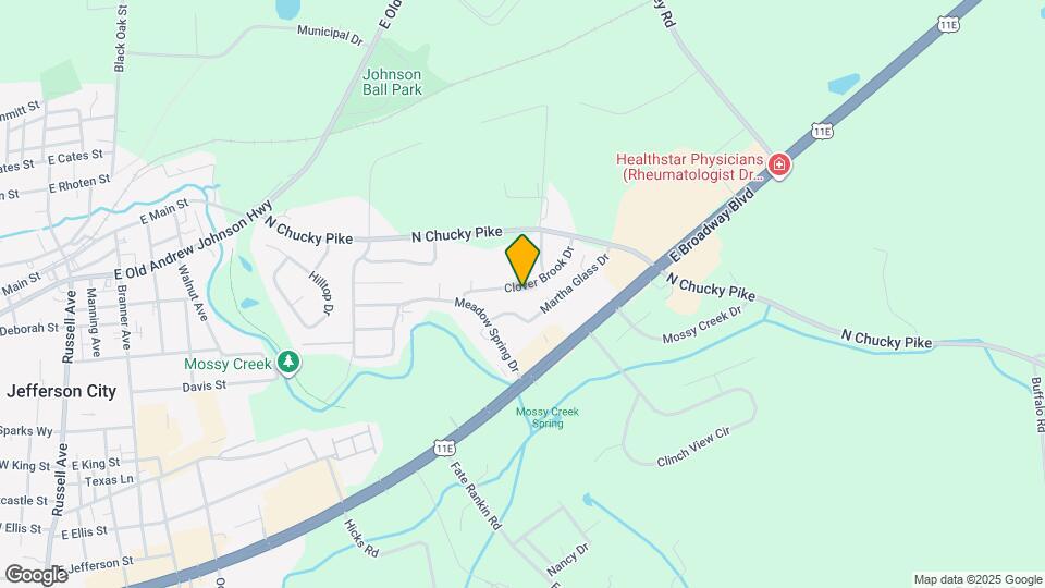 1837 Clover Brook Dr Map and Location Details