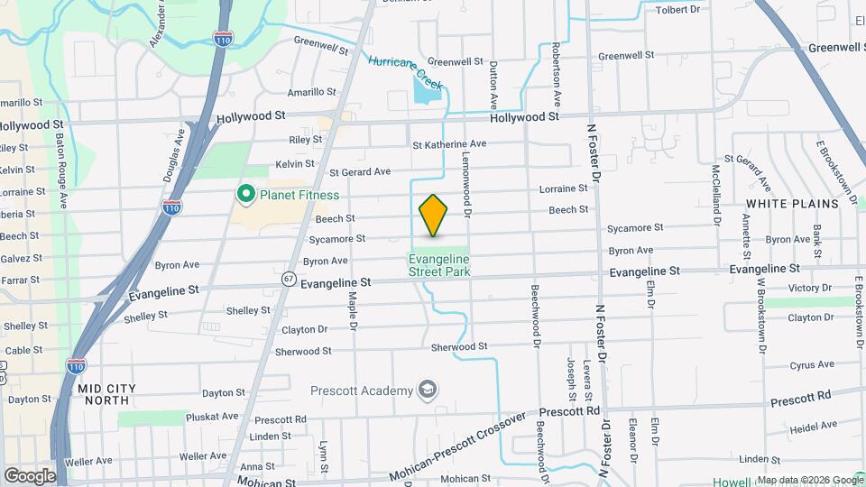 4112 Sycamore St Map and Location Details