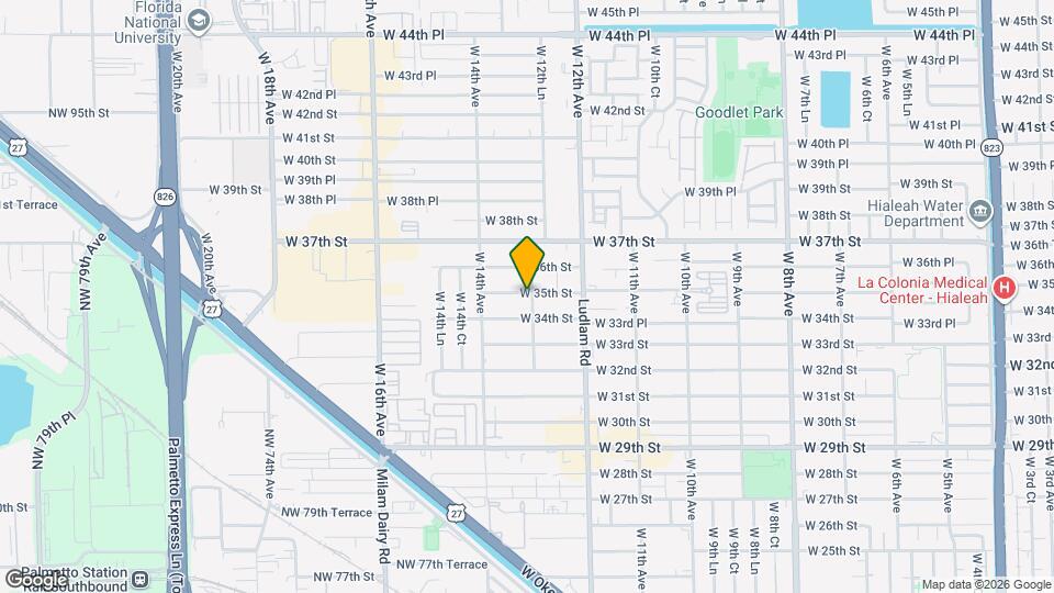 3490 W 13th Ave Map and Location Details