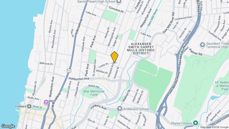 50 Vineyard Ave Map and Location Details