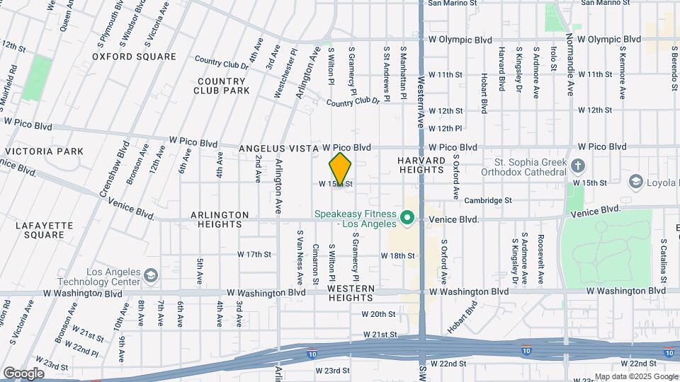 1512 S Wilton Pl Map and Location Details