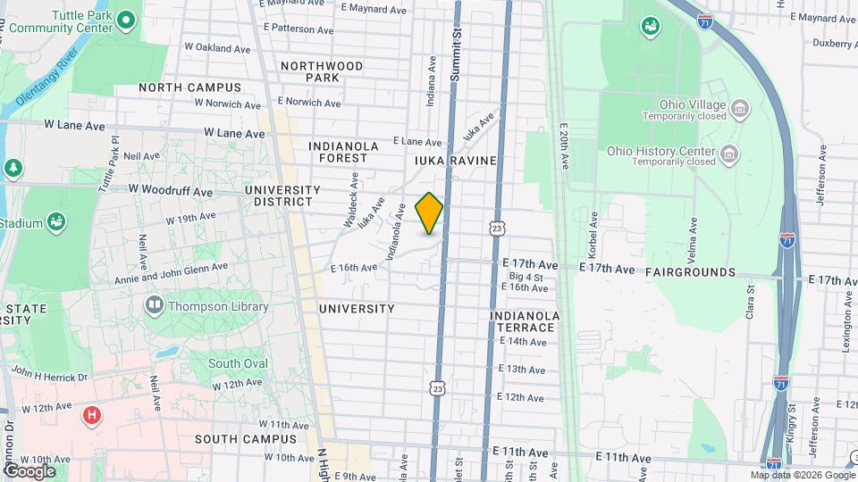 244 E 17th Ave Map and Location Details