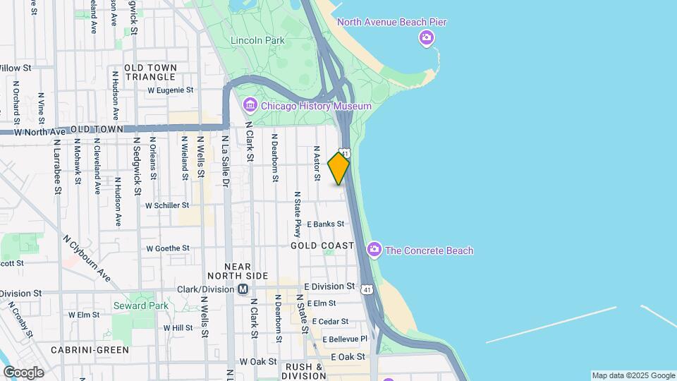 1418 N Lake Shore Dr Map and Location Details