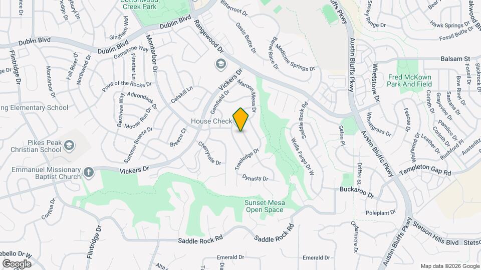 6206 Maroon Mesa Dr Map and Location Details