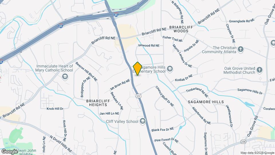 2603 Clairmont Rd Mapa y Detalles de la Ubicación