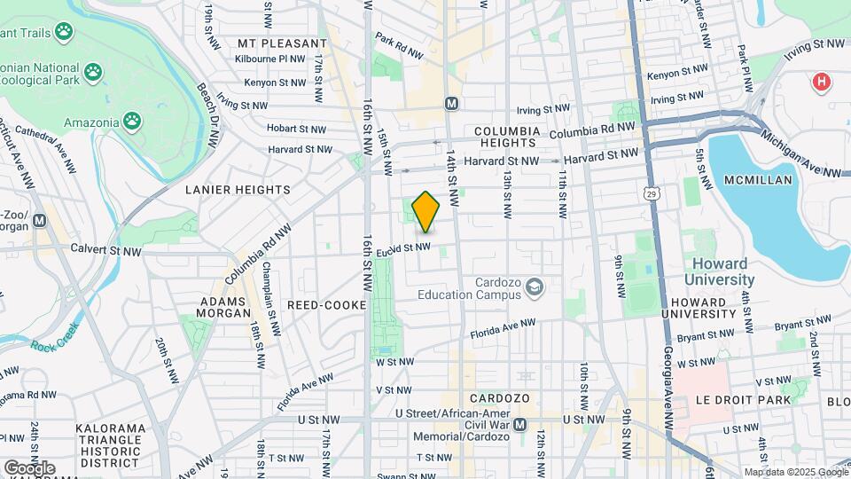 1441 Euclid St NW Map and Location Details