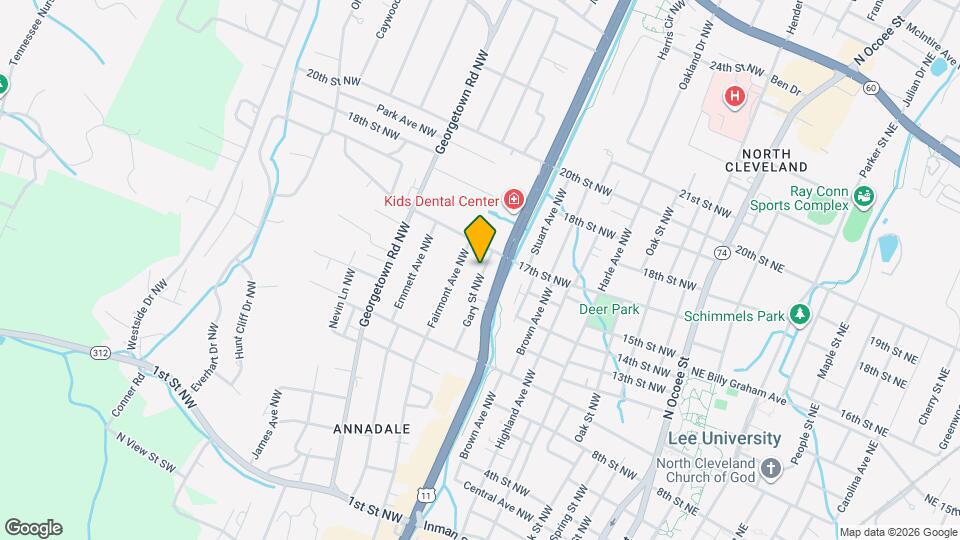 1011 Gary St NW Map and Location Details