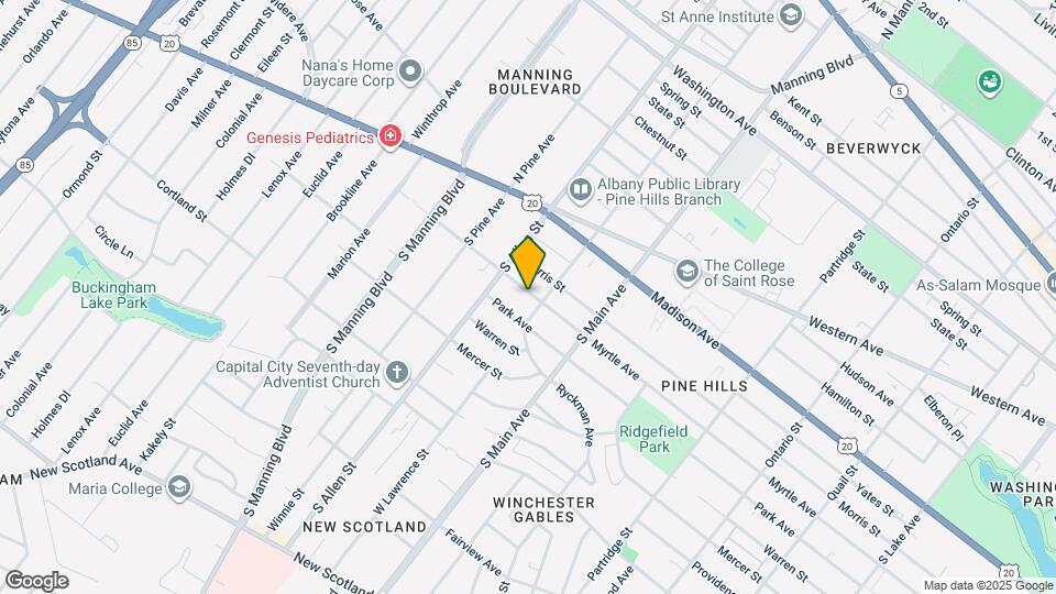898 Myrtle Ave Map and Location Details