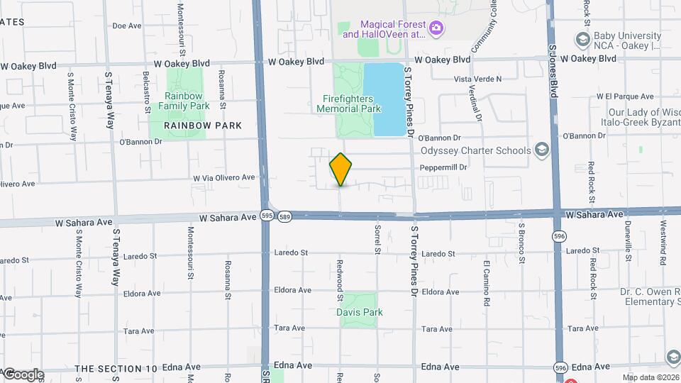 Sahara West Apartments Map and Location Details