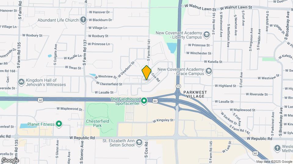 Chesterfield Village Apartment Map and Location Details