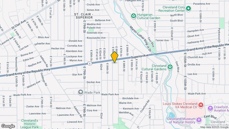 1315 E 85th St Map and Location Details