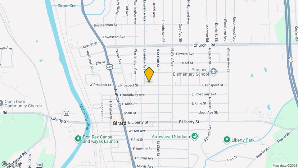 310-312 E Prospect St Map and Location Details