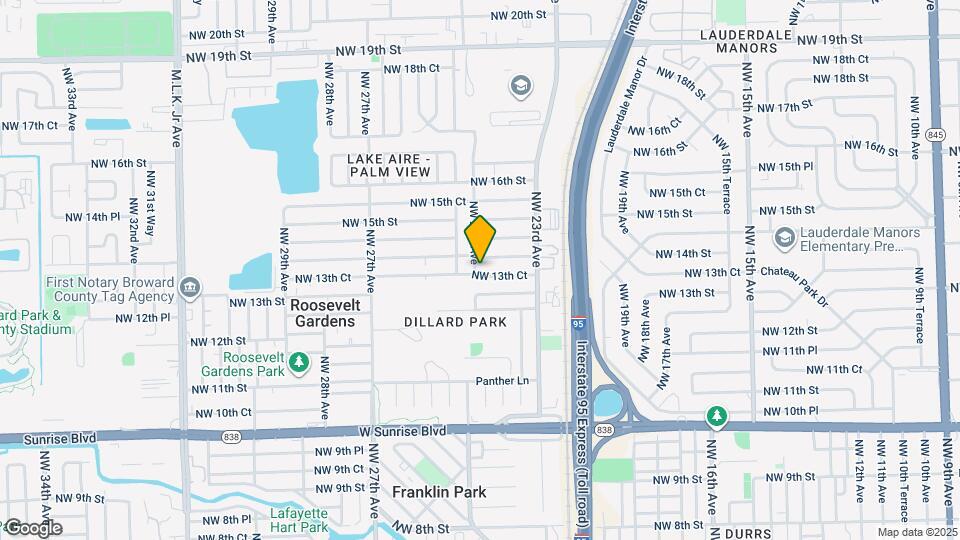 2361 NW 13th Ct Map and Location Details