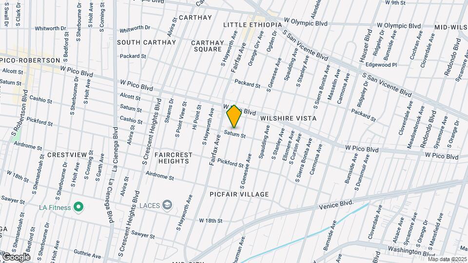 1460 S Orange Grove Ave Map and Location Details