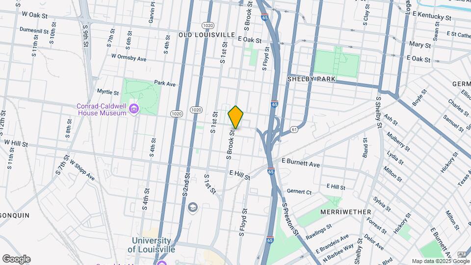 1411 S Brook St Map and Location Details