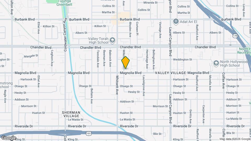 5208 Wilkinson Ave, Unit 4 Map and Location Details