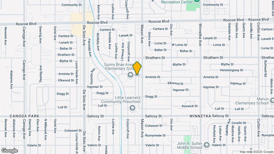 7860 Sunny Brae Ave Map and Location Details