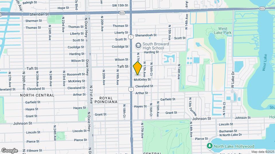 1727 McKinley St Map and Location Details