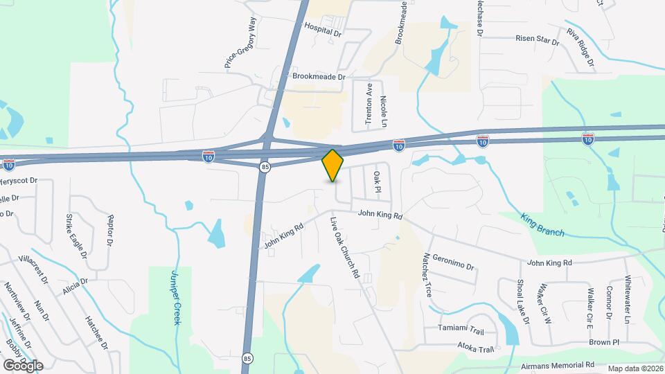 117 Oak Terrace Dr Map and Location Details