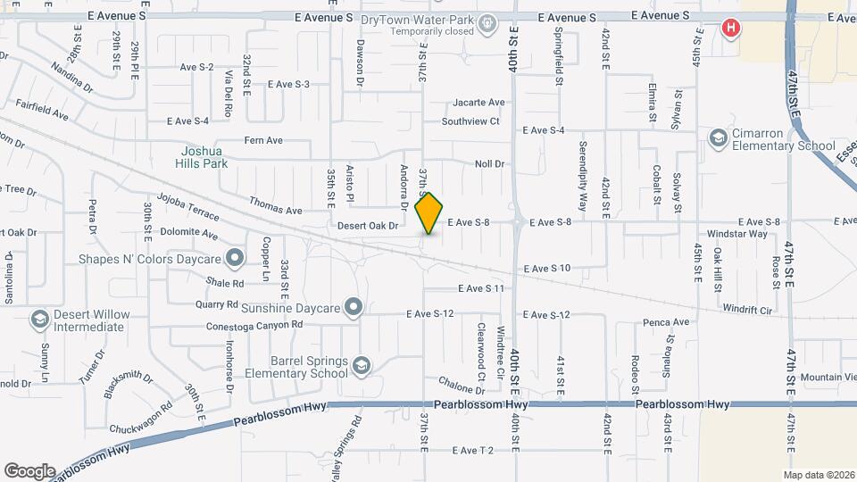 36742 37th St E Map and Location Details