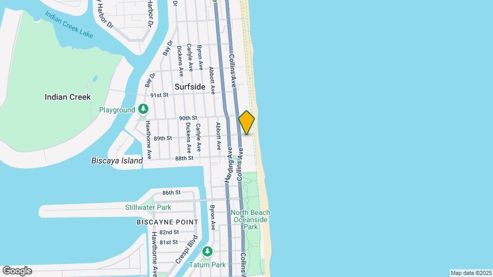 8877 Collins Ave Map and Location Details
