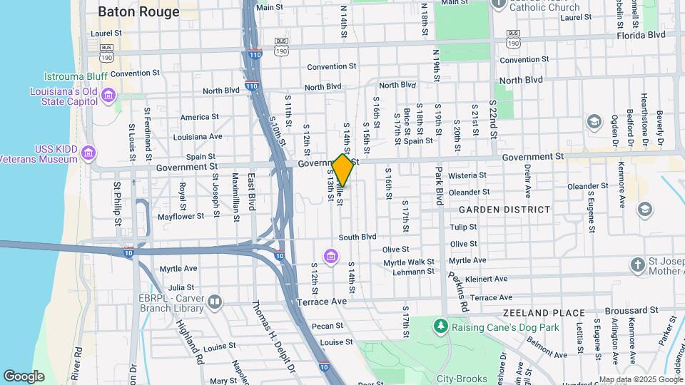 637 Iberville St Map and Location Details