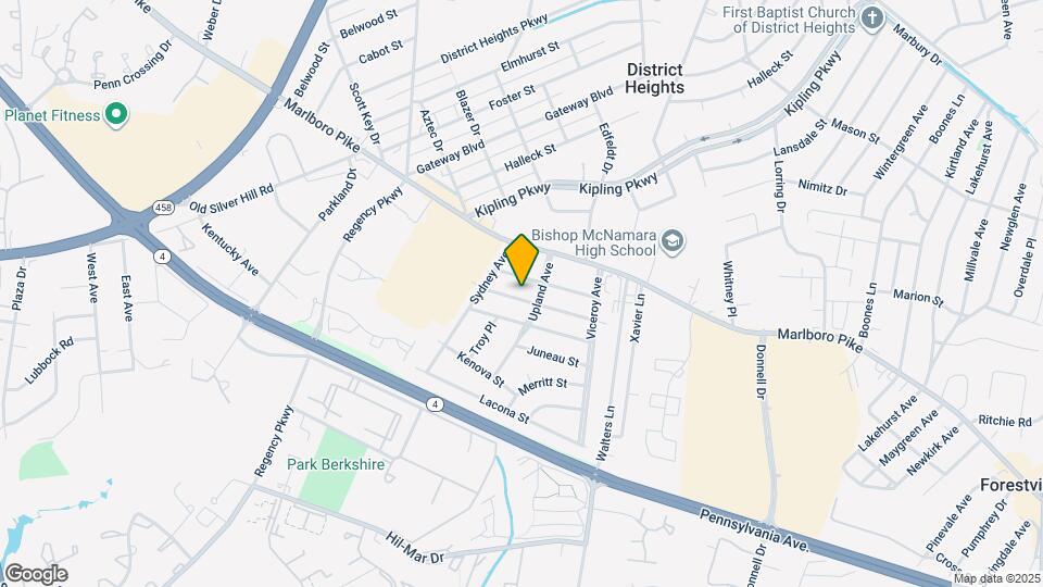 6512 Hansford St Map and Location Details