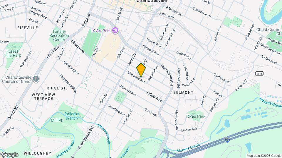 809 Montrose Ave, Unit A Map and Location Details