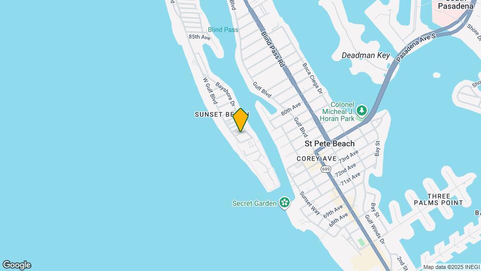 7797 W Gulf Blvd Map and Location Details