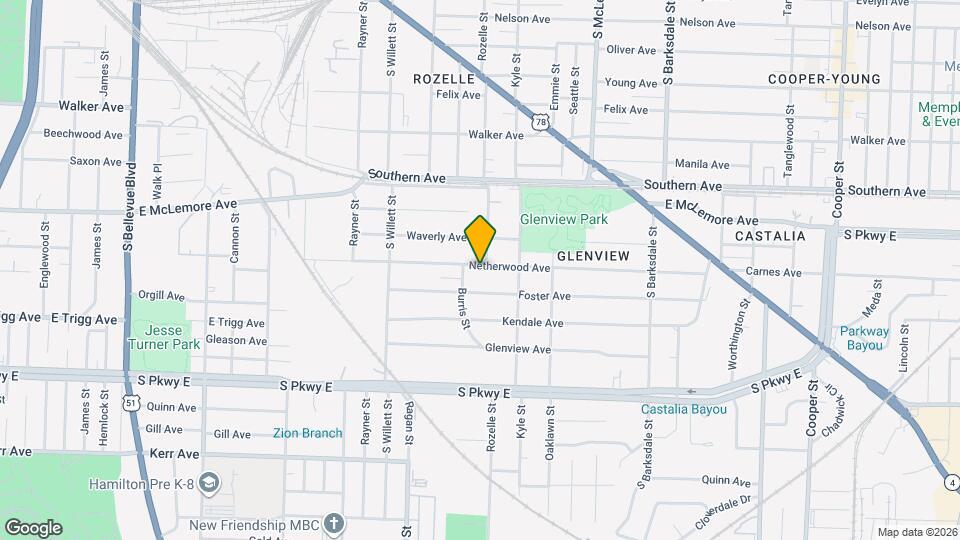 1673 Netherwood Ave Map and Location Details