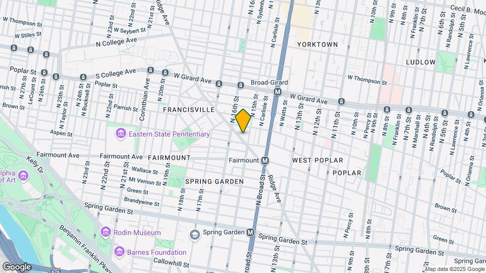 1519 Ridge Ave Map and Location Details
