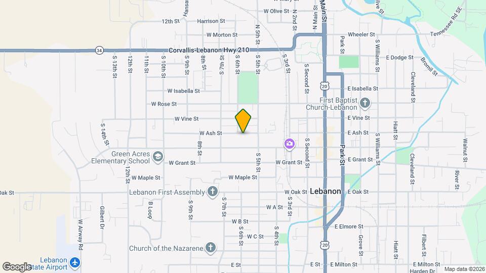480 W Ash St Map and Location Details
