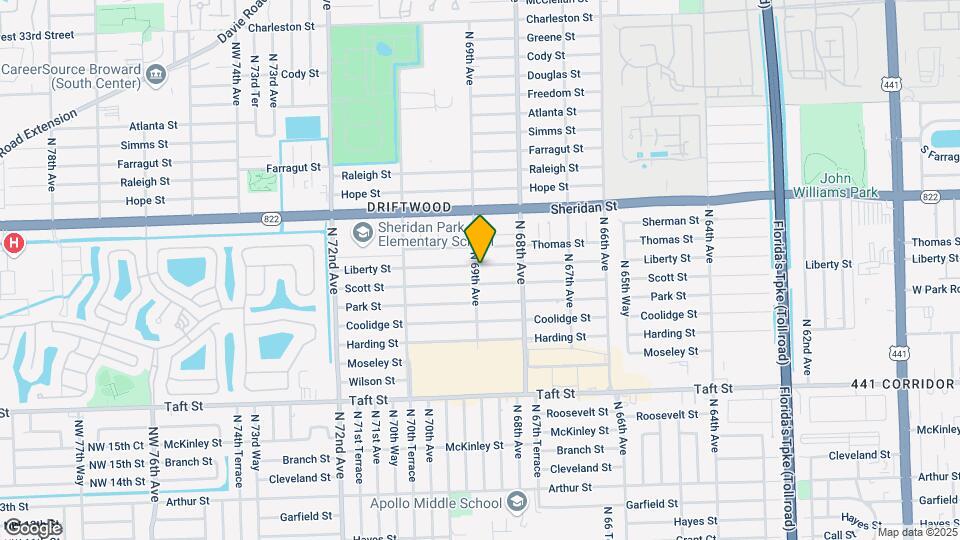6890 Liberty St Map and Location Details