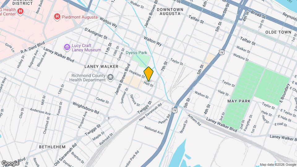 711 Hall St Mapa y Detalles de la Ubicación