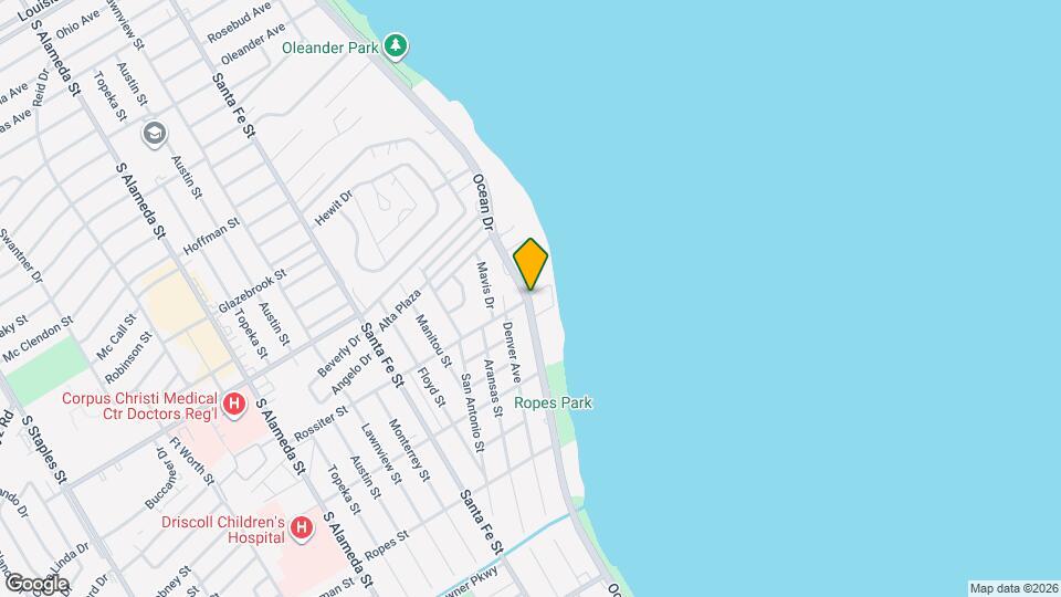 3402 Ocean Dr Map and Location Details