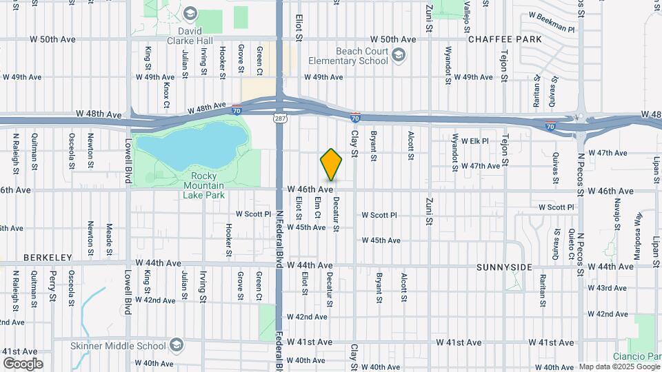 2807 W 46th Ave Mapa y Detalles de la Ubicación